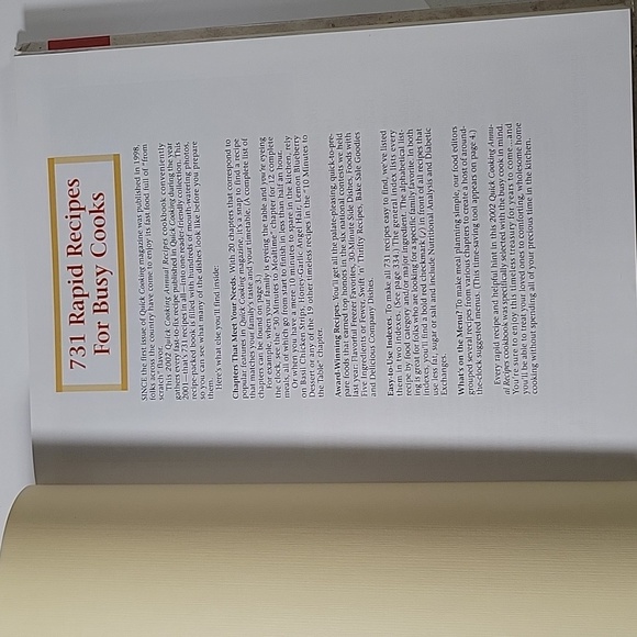 Taste of Home's 2002 Quick Cooking Annual Recipes Book -731 Recipes- 352 Pages - Picture 3 of 7